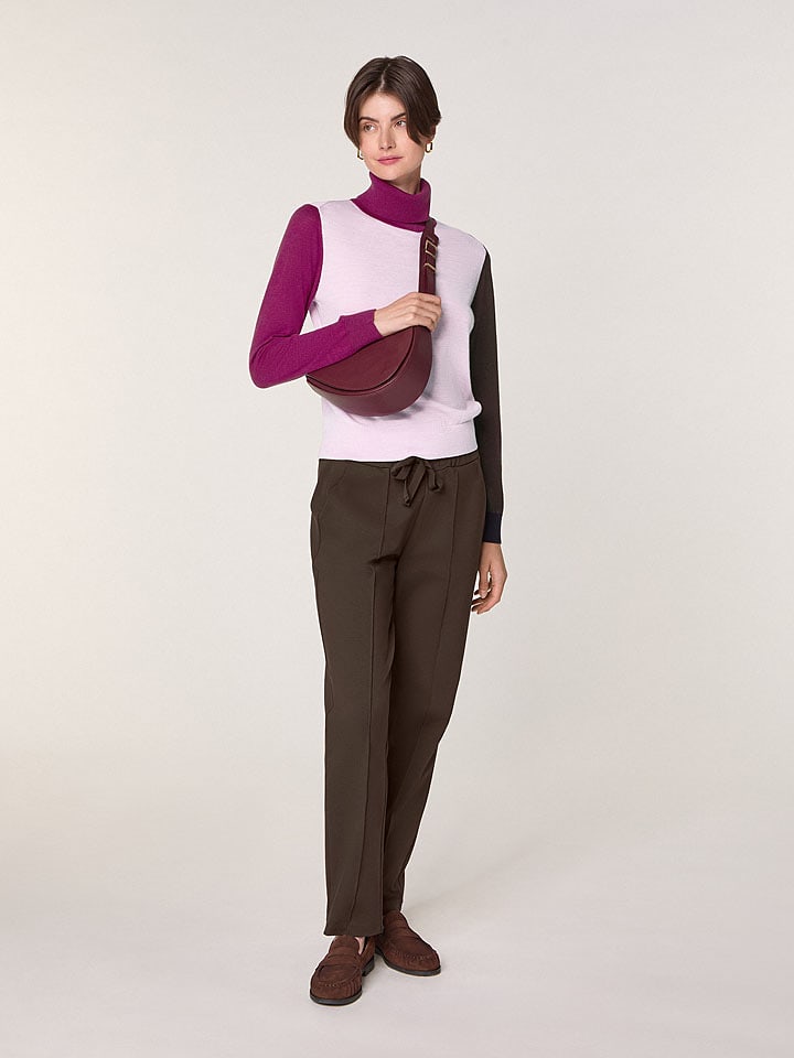 Rodier Wełniany sweter w kolorze jasnoróżowo-fioletowym rozmiar: S