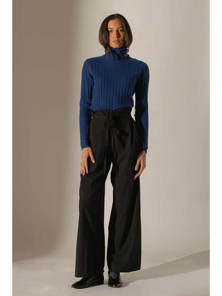 Perfect Cashmere Kaszmirowy golf "Craigton" w kolorze granatowym rozmiar: L