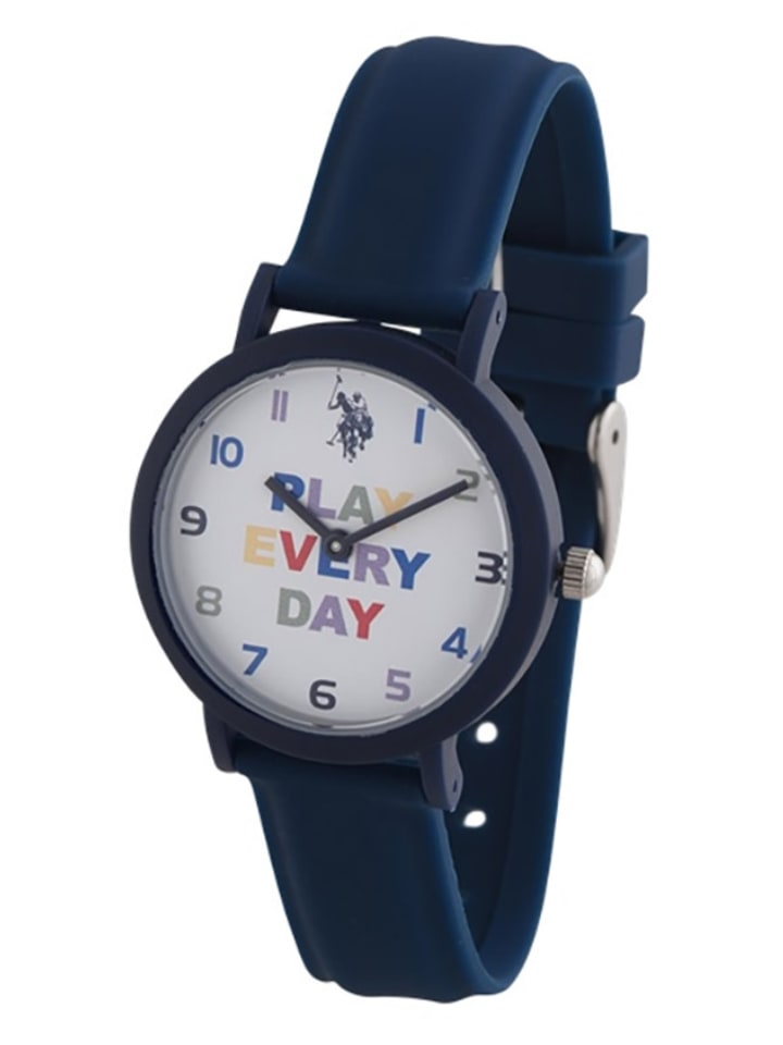 U.S. Polo Assn. Zegarek kwarcowy w kolorze granatowo-białym rozmiar: onesize