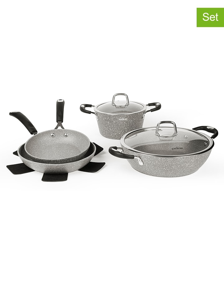 Trendy Kitchen by EXCÉLSA 6-częściowy zestaw "Forn-ok" w kolorze srebrnym rozmiar: onesize