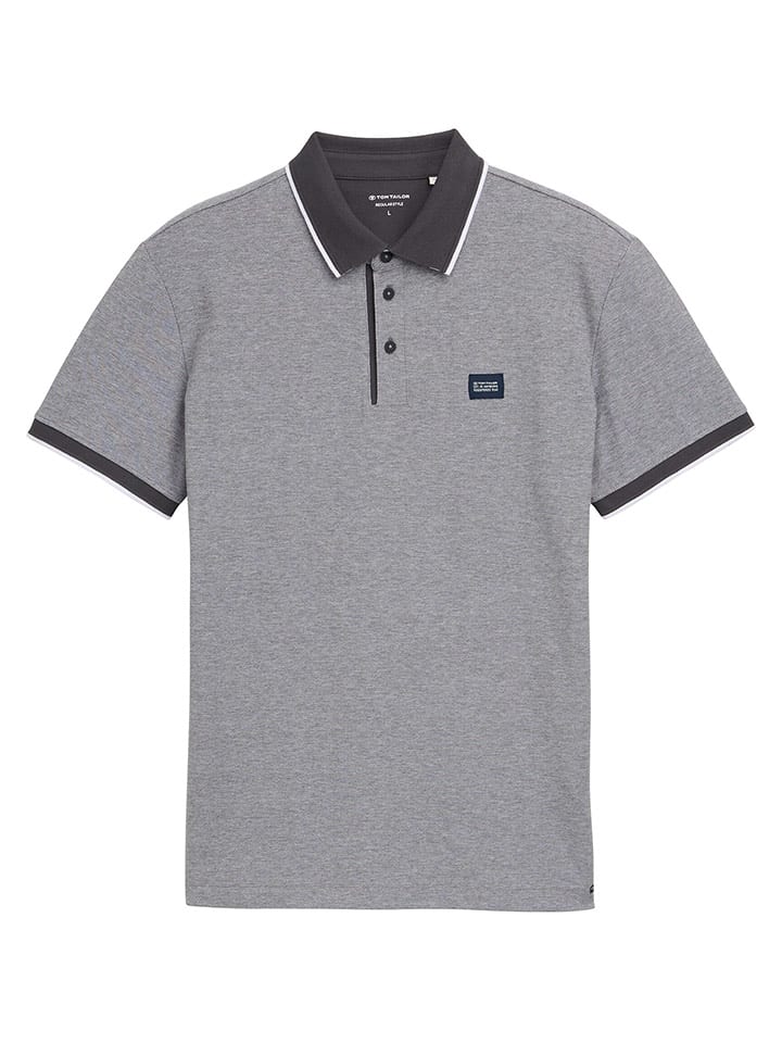 Tom Tailor Koszulka polo w kolorze szarym rozmiar: M
