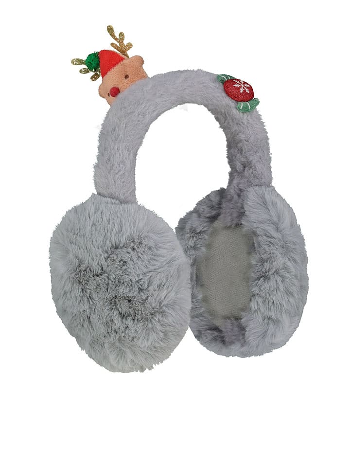 Eight2Nine Pluszowe nauszniki w kolorze szarym rozmiar: onesize