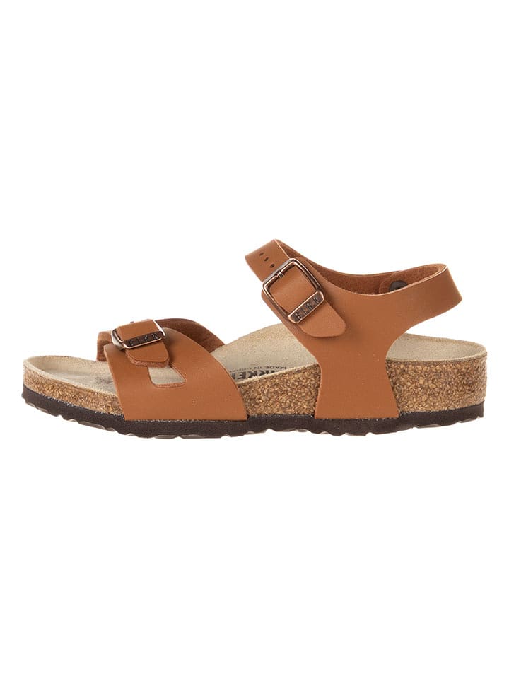 Birkenstock Skórzane sandały w kolorze jasnobrązowym rozmiar: 29