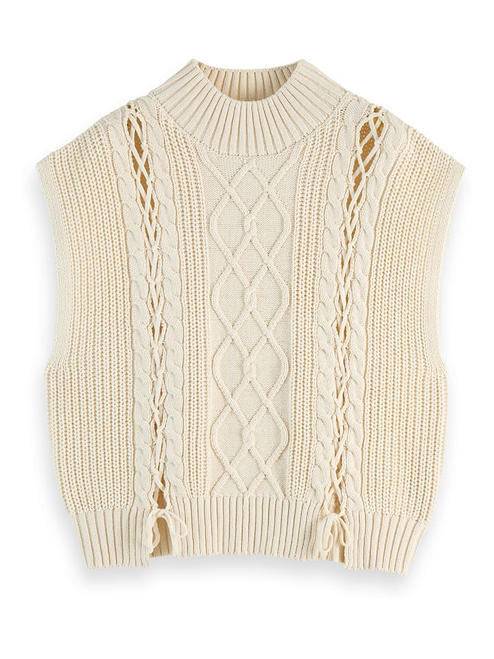 Scotch & Soda Bezrękawnik w kolorze kremowym rozmiar: M