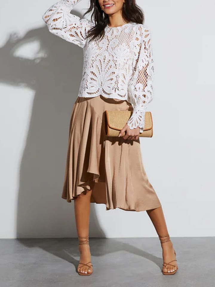 LA Angels Spódnica w kolorze beżowym rozmiar: XL