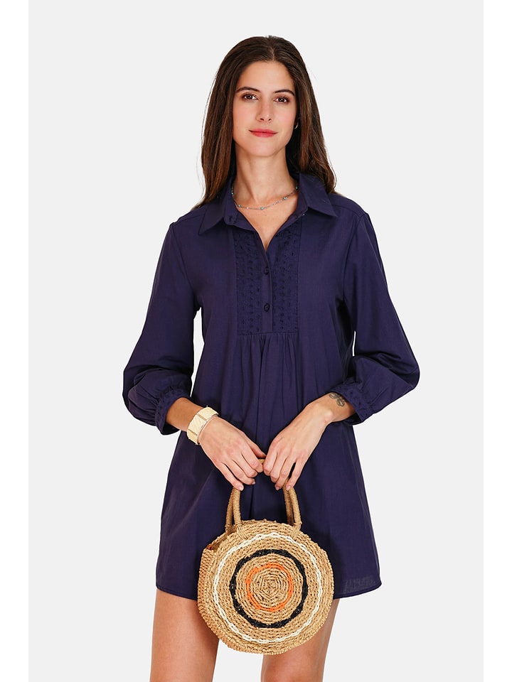 ASSUILI Sukienka w kolorze granatowym rozmiar: 38