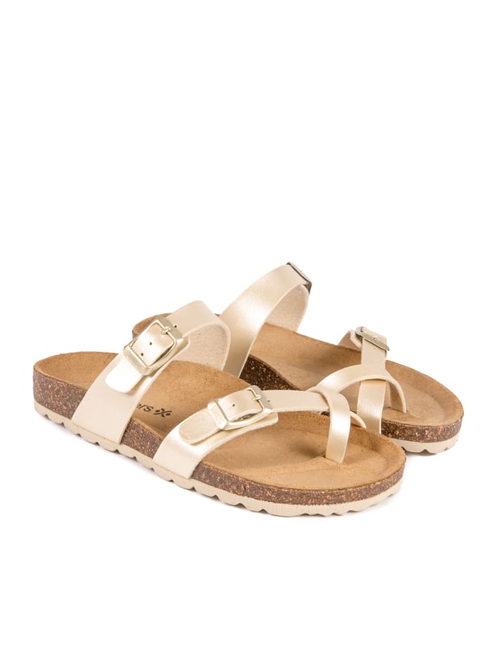 BABUNKERS Family Japonki w kolorze złotym rozmiar: 40