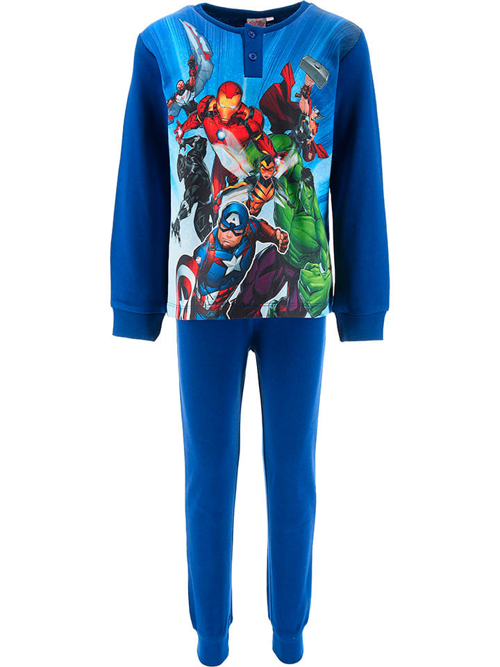 Avengers Piżama "Avengers Classic" w kolorze niebieskim rozmiar: 98