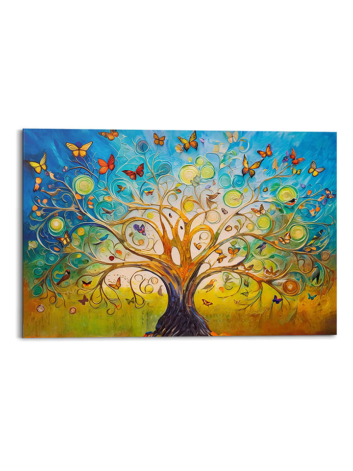 Orangewallz Druk artystyczny "Colourful Tree of Life" rozmiar: 60x90 cm