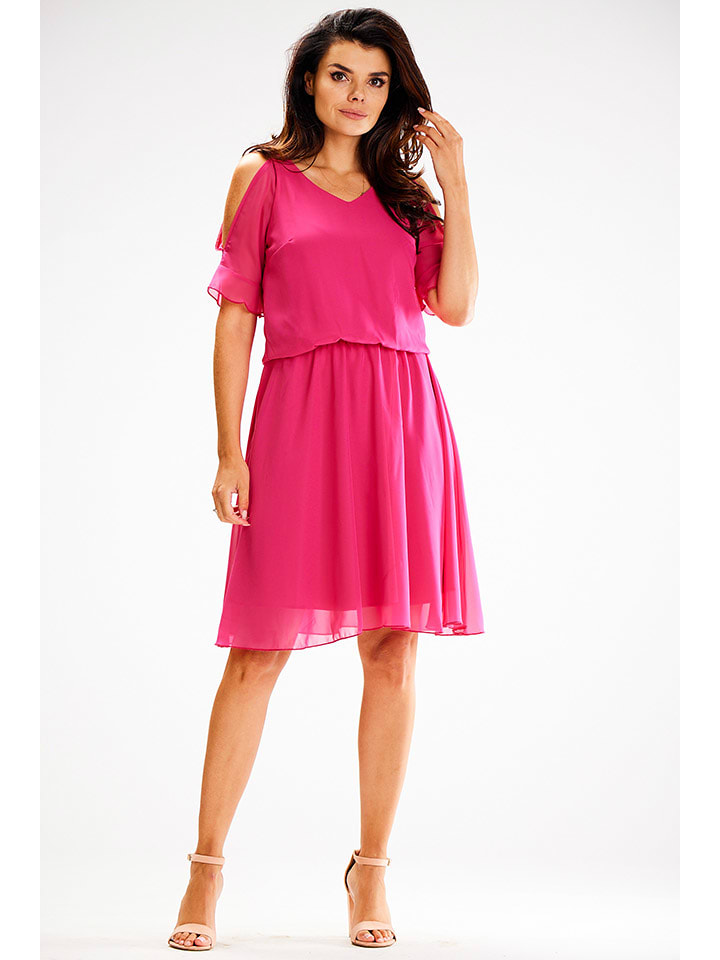 Awama Sukienka w kolorze różowym rozmiar: XL