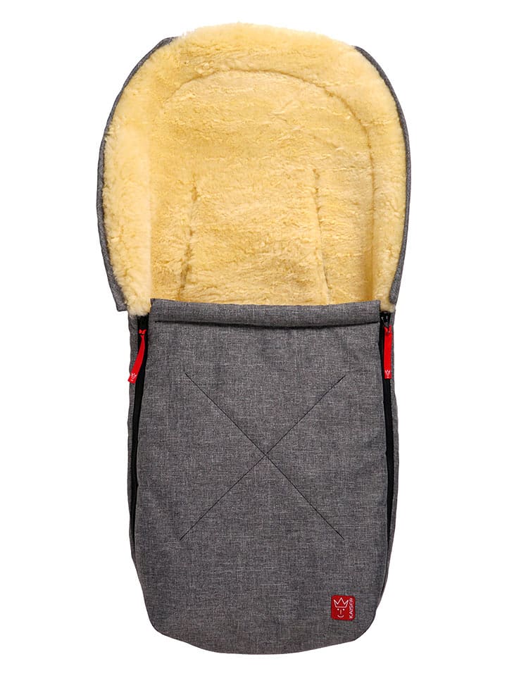 Kaiser Naturfellprodukte Śpiworek wełniany "Emma" w kolorze szarym - 80 x 37 cm rozmiar: onesize