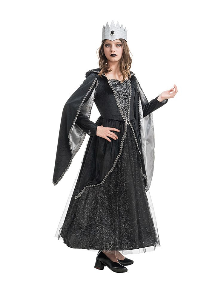 CHAKS 2-częściowy kostium "The Dark Queen" w kolorze czarnym rozmiar: 152