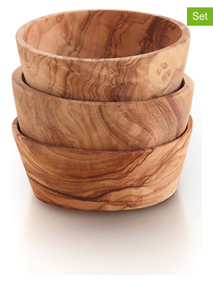 Sauter Miski (3 szt.) w kolorze jasnobrązowym do serwowania - Ø 10 cm rozmiar: onesize