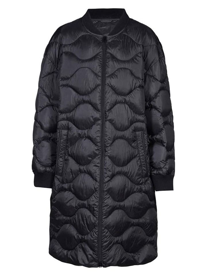 Herrlicher Płaszcz pikowany w kolorze czarnym rozmiar: M