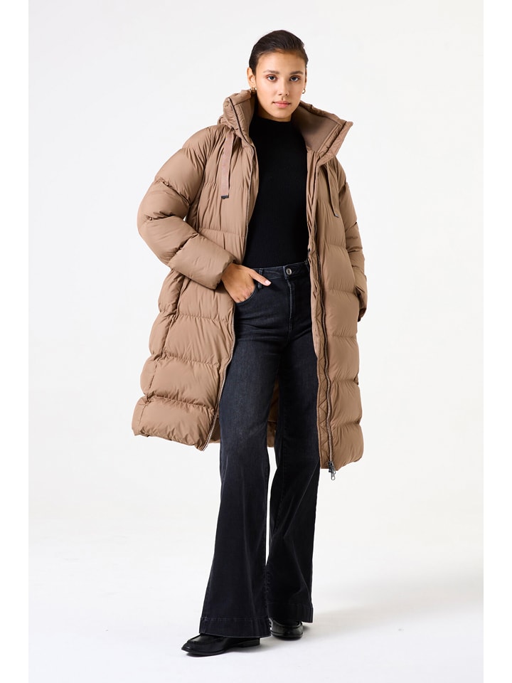 Garcia Płaszcz zimowy w kolorze jasnobrązowym rozmiar: L