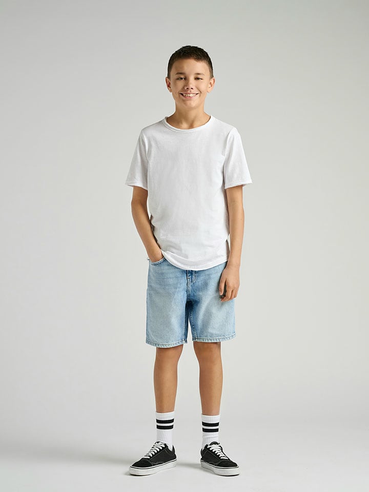 ONLY & SONS Junior Koszulka "Benne" w kolorze białym rozmiar: 158/164