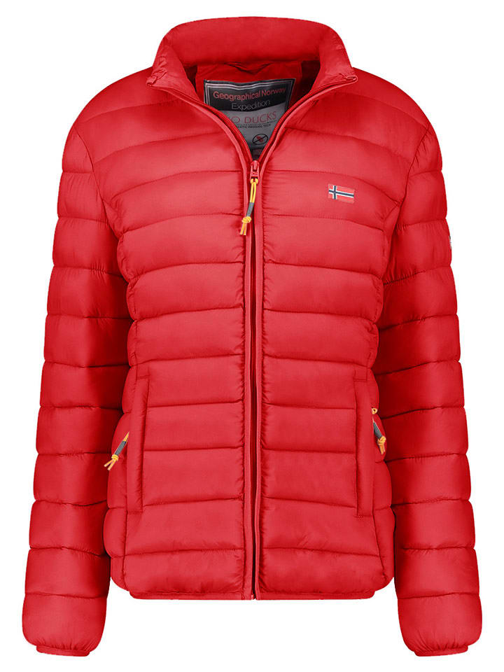 Geographical Norway Kurtka pikowana "Atikolor" w kolorze czerwonym rozmiar: M