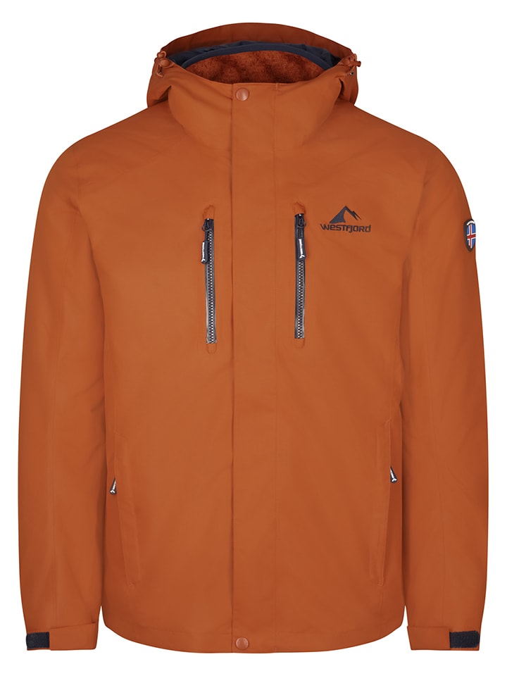 Westfjord Kurtka funkcyjna 3w1 "Hverfjall" w kolorze pomarańczowym rozmiar: 4XL