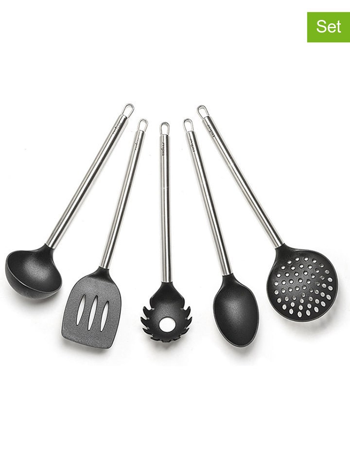 Trendy Kitchen by EXCÉLSA 5-częściowy zestaw przyborów kuchennych w kolorze szarym rozmiar: onesize