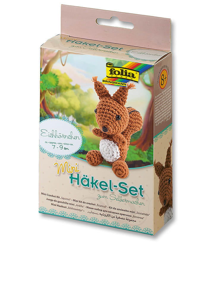 folia PAPER Mini zestaw "Squirrel" do szydełkowania - 8+ rozmiar: onesize