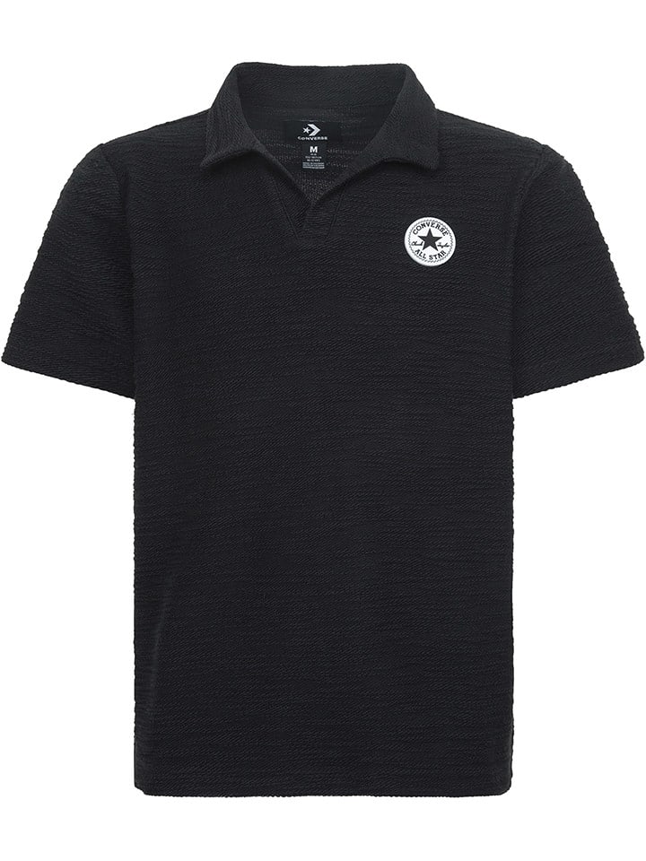 Converse Koszulka polo w kolorze czarnym rozmiar: 158-170