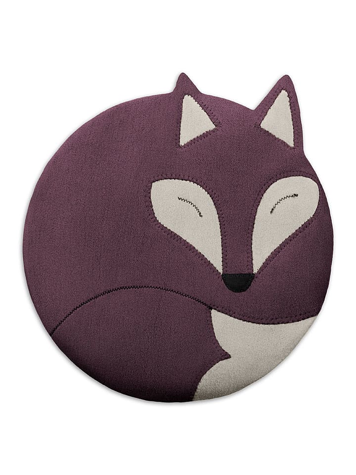 Leschi Poduszka w kolorze fioletowym z organicznymi ziarnami na brzuch i plecy rozmiar: onesize