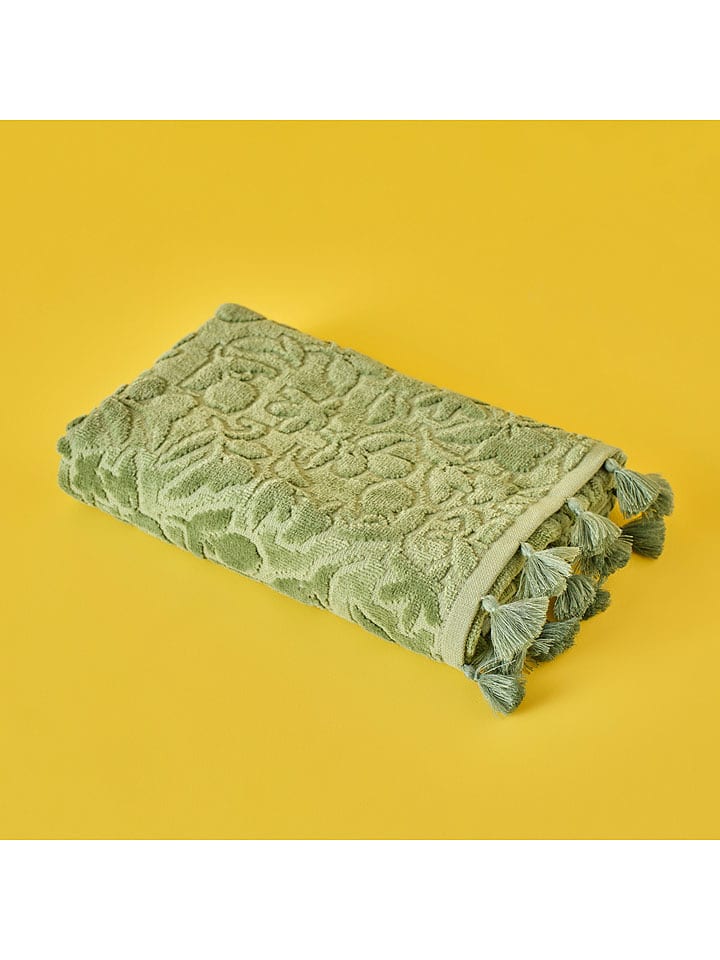 BELLA MAISON Ręcznik "Jolia" w kolorze zielonym do rąk - 70 x 50 cm rozmiar: onesize