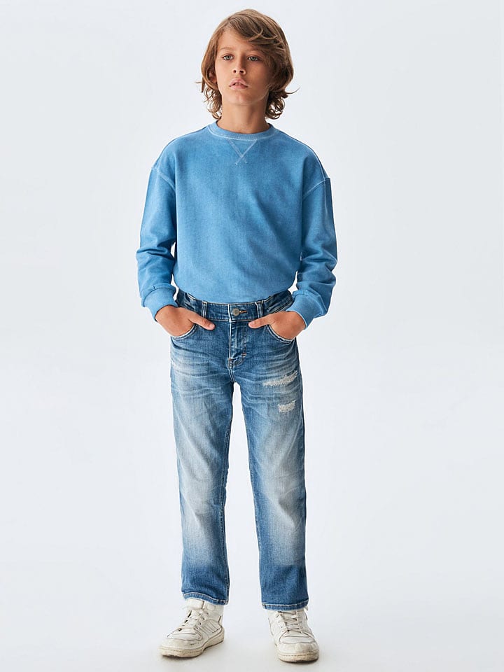 LTB Dżinsy "Frey B" - Regular fit - w kolorze niebieskim rozmiar: 116