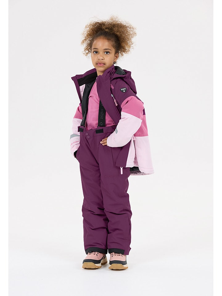 Zigzag Spodnie narciarskie "Soho" w kolorze fioletowym rozmiar: 152/158