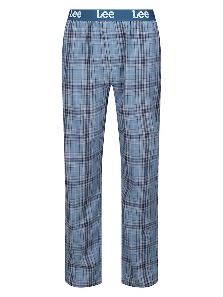 LEE Underwear Spodnie piżamowe "Pecos" w kolorze niebieskim rozmiar: M