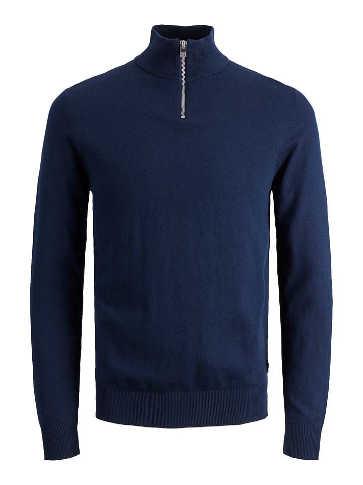 Jack & Jones Sweter "Emil" w kolorze granatowym rozmiar: L