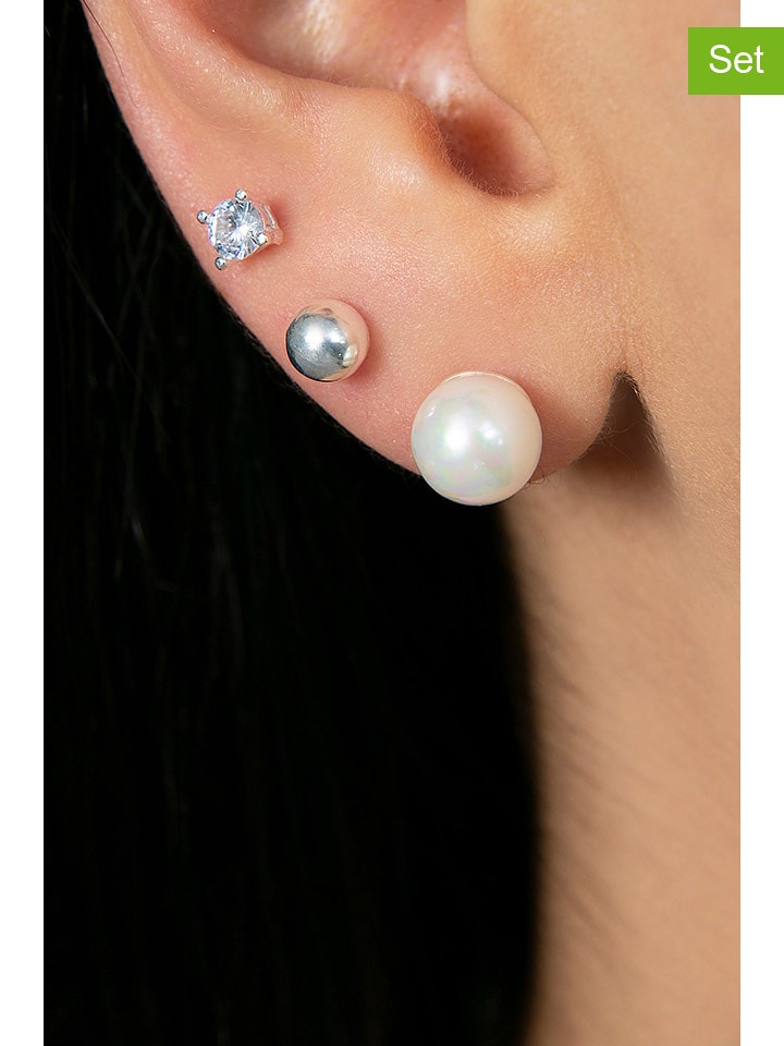 Lodie Silver Srebrne kolczyki-wkrętki (3 szt.) rozmiar: onesize