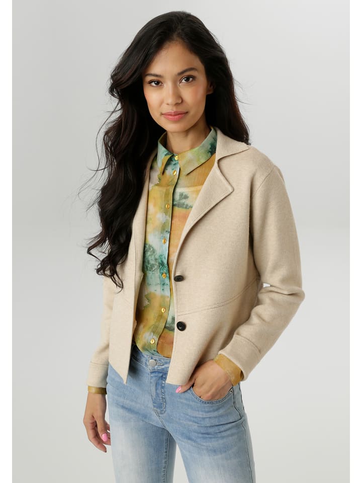 Aniston Blezer w kolorze beżowym rozmiar: 48