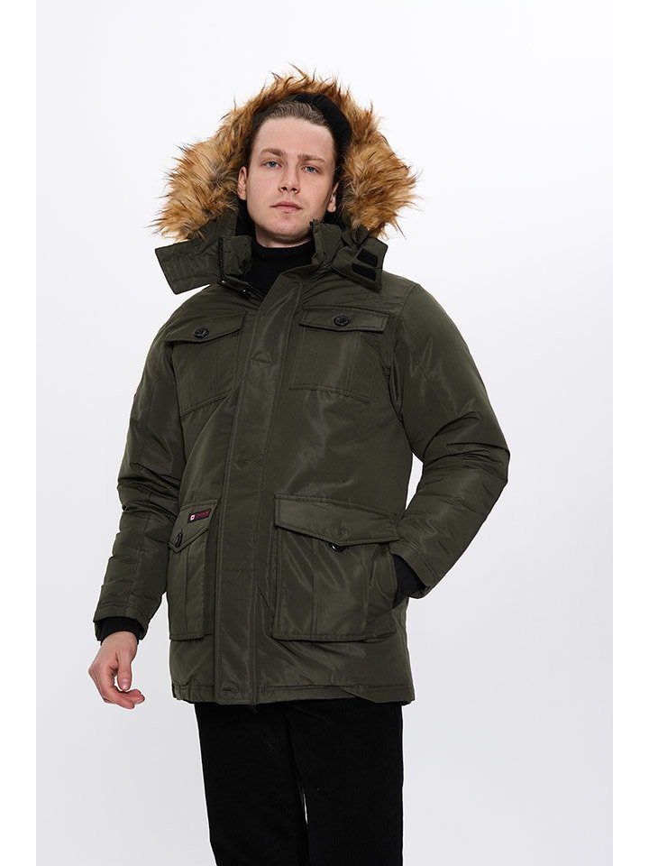 CANADA weather gear Kurtka zimowa w kolorze khaki rozmiar: L