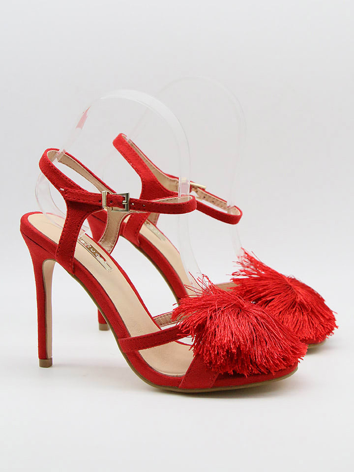 Bellucci Sandały w kolorze czerwonym na obcasie rozmiar: 40