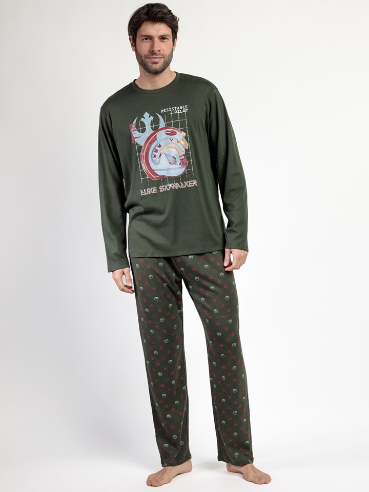 Star Wars Piżama "Star Wars" w kolorze ciemnozielonym rozmiar: S