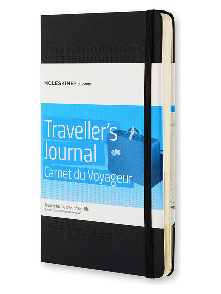Moleskine Notatnik "Passion Journal Travel" w kolorze czarnym - 13 x 21 cm rozmiar: onesize