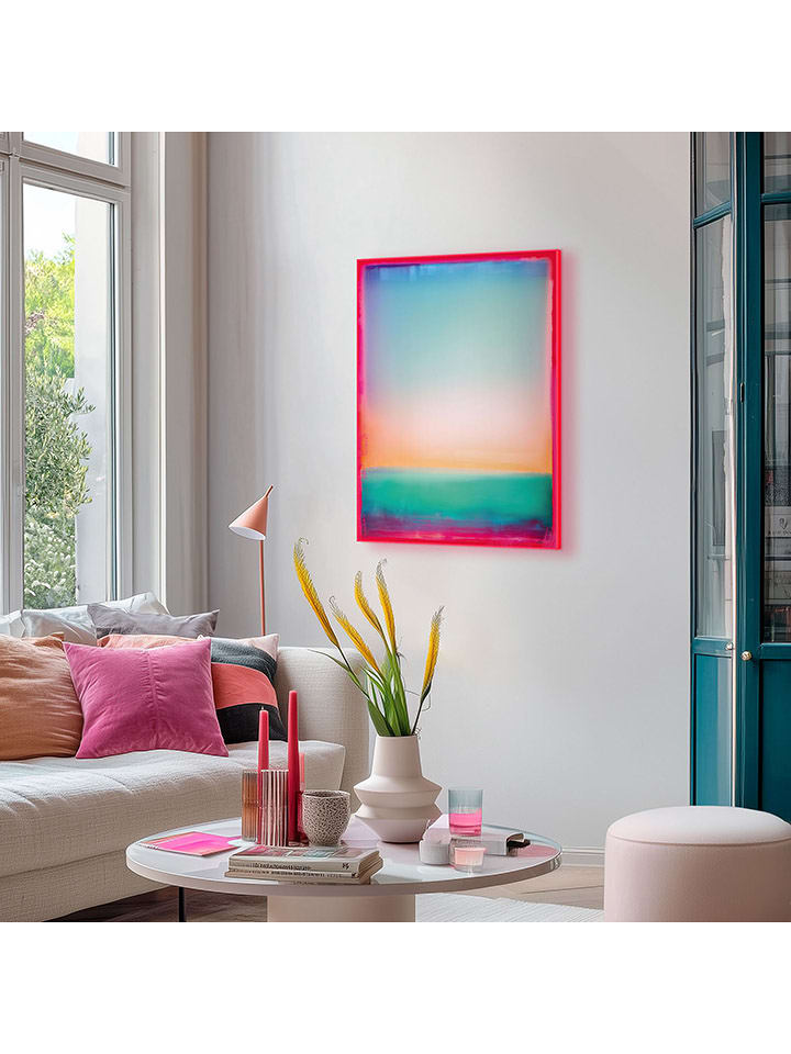 Orangewallz Druk artystyczny "Radiant Silence" w ramce rozmiar: 50x70 cm