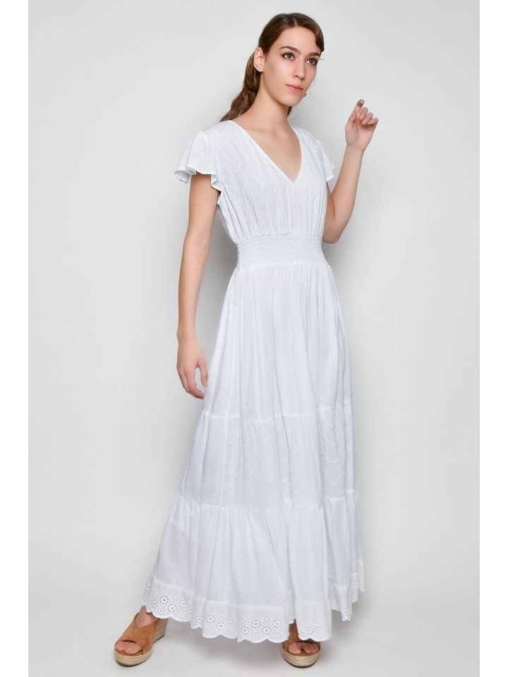 Tarifa Sukienka w kolorze białym rozmiar: L