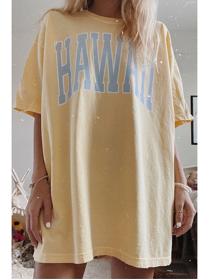 trendyol Koszulka w kolorze żółtym rozmiar: L