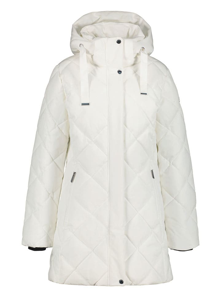 LUHTA Płaszcz zimowy "Haukkala" w kolorze białym rozmiar: 34