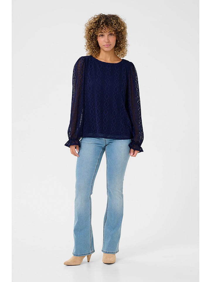 Cream Bluzka "Valerie" w kolorze granatowym rozmiar: 36