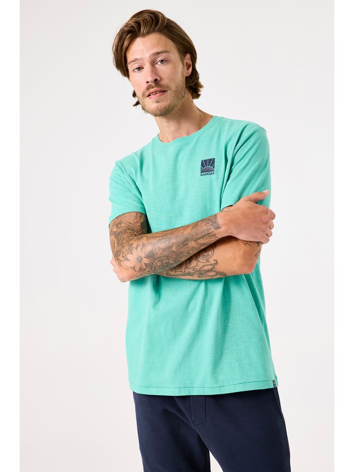 Garcia Koszulka w kolorze turkusowym rozmiar: XXL