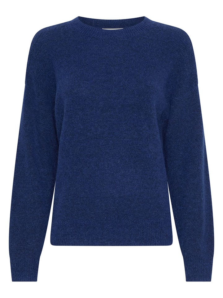 MOSS COPENHAGEN Sweter "Festina" w kolorze granatowym rozmiar: XS/S