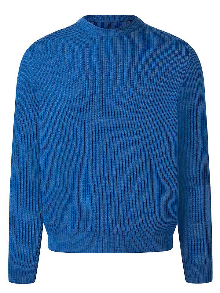 Maerz Muenchen Wełniany sweter w kolorze niebieskim rozmiar: 52