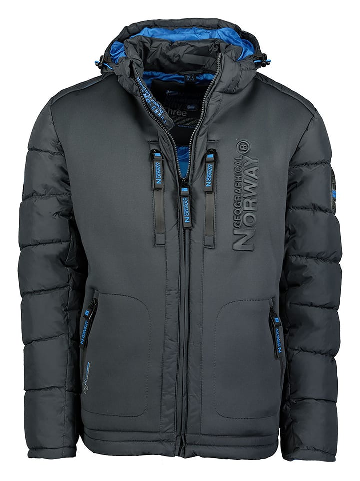 Geographical Norway Kurtka zimowa "Beachwood" w kolorze antracytowym rozmiar: 3XL