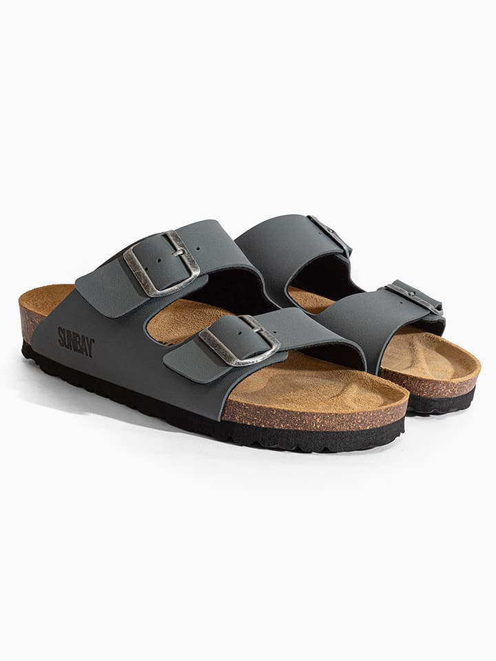 Sunbay Klapki "Balmain" w kolorze szarym rozmiar: 38