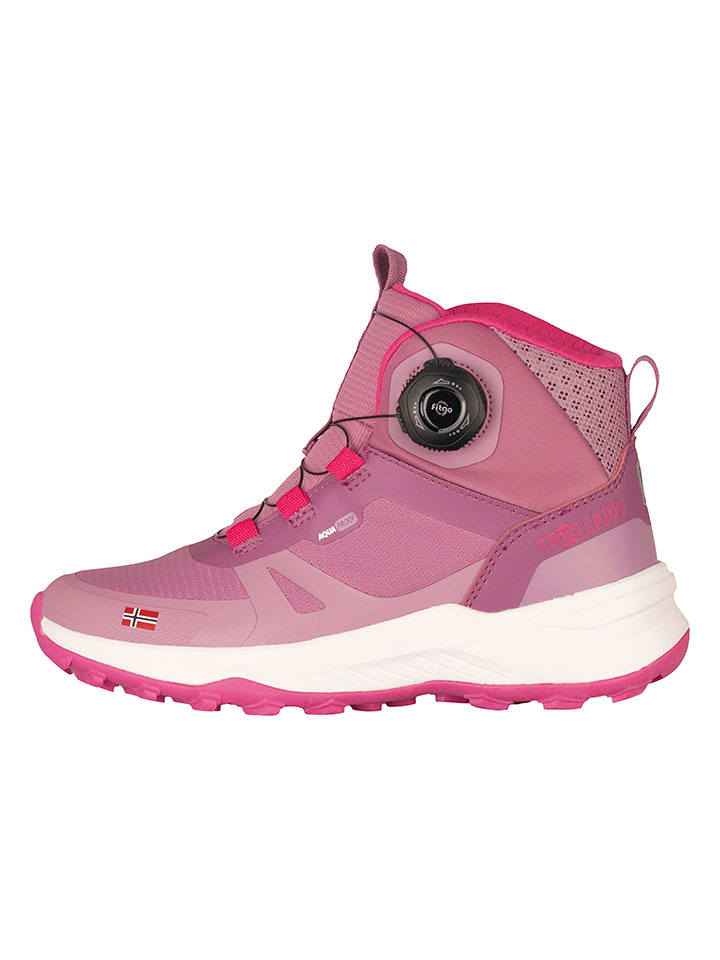 Trollkids Buty turystyczne "Trollfjord Mid XT" w kolorze jasnoróżowym rozmiar: 38