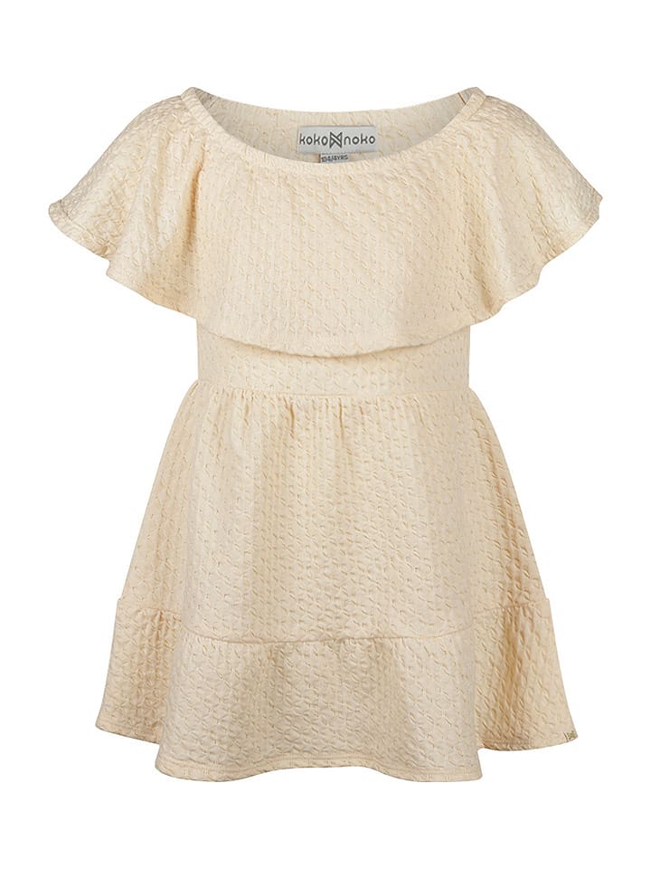 Koko Noko Sukienka w kolorze beżowym rozmiar: 104
