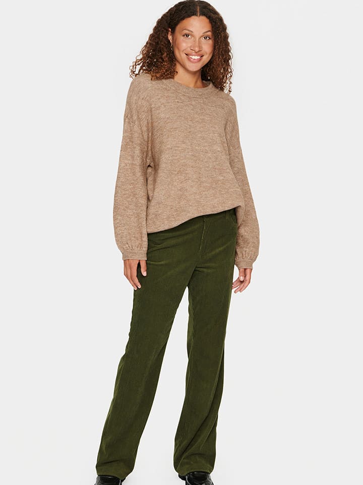 SAINT TROPEZ Sweter "Saint Tropez" w kolorze karmelowym rozmiar: S